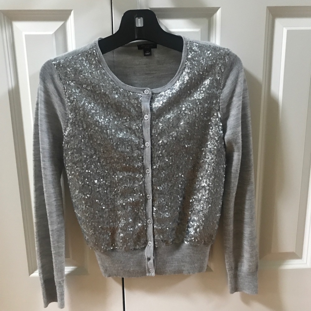 Ann Taylor sequin cardigan